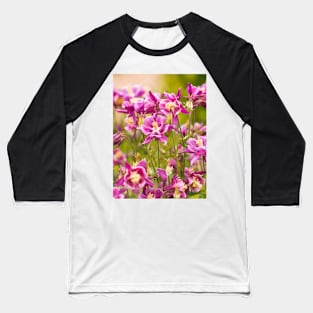 Pink columbines blooming Baseball T-Shirt